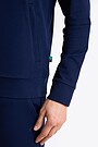 Organic cotton French terry full-zip sweatshirt 4 | BLUE | Audimas