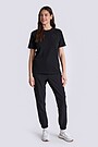 Relaxed fit cotton T-shirt 5 | BLACK | Audimas