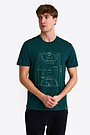 Short sleeves cotton T-shirt  Champions are born here 1 | GREEN | Audimas