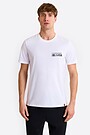 Short sleeves cotton T-shirt Basketball court 2 | WHITE | Audimas