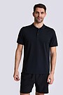 Synthetic short sleeve polo shirt 2 | BLACK | Audimas