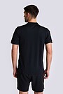 Synthetic short sleeve polo shirt 3 | BLACK | Audimas