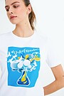 Short sleeves cotton T-shirt Flask 2 | WHITE | Audimas