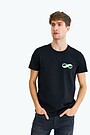 Short sleeves cotton T-shirt Infinity 1 | BLACK | Audimas