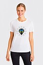 Short sleeves cotton T-shirt Peace 1 | WHITE | Audimas