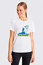 Short sleeves cotton T-shirt Symbols of Unity 1 | WHITE | Audimas