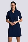 SENSITIVE fabric short sleeve dress 3 | BLUE | Audimas