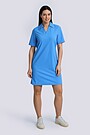 SENSITIVE fabric short sleeve dress 2 | ŠVIESIAI MĖLYNA | Audimas