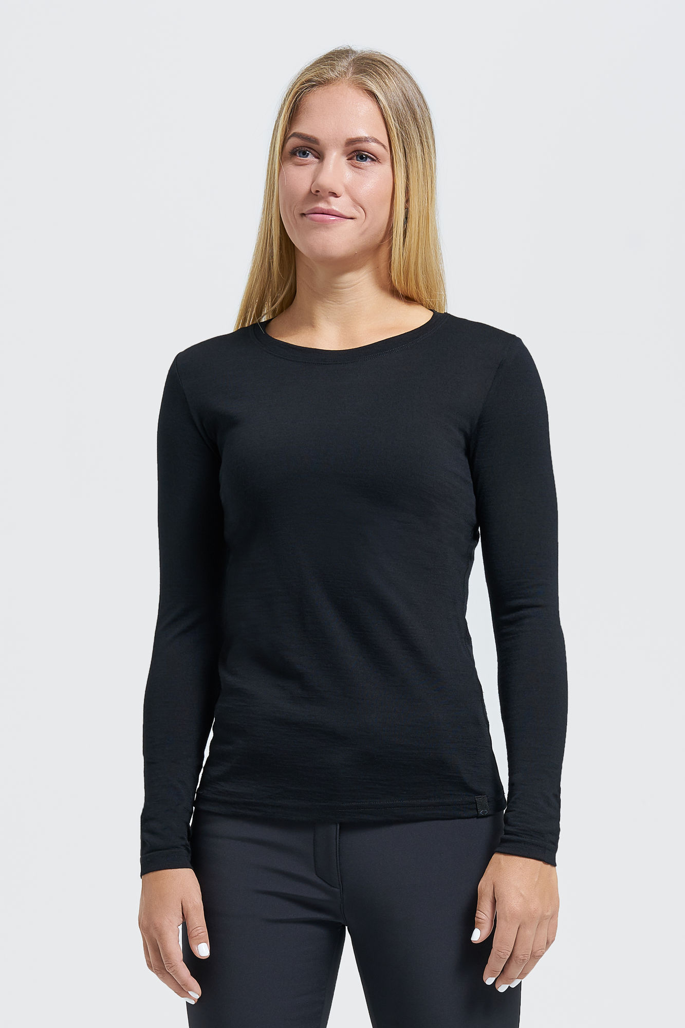 Fine merino wool long sleeve top | Audimas